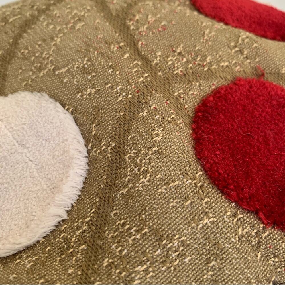 Poupa Litza Recycled Tapestry Canvas Fuzzy Circle… - image 2